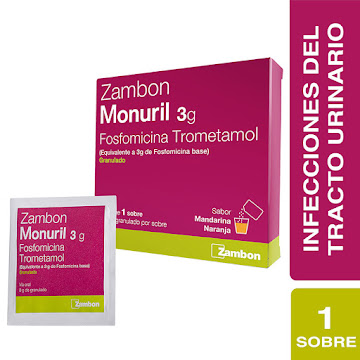 Monuril Fosfomicina Trometamol 3 g Zambon Caja x 1 Sobre  