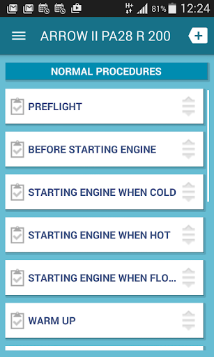 PA28R 200 Arrow II Checklist