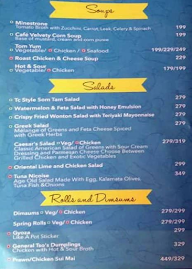 Turquoise Cottage -  TC Original 1997 menu 3