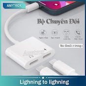 Anytrox Jack Chia Cổng Thành Cổng Sạc + 3.5Mm Cổng Tai Nghe Bộ Chuyển Đổi