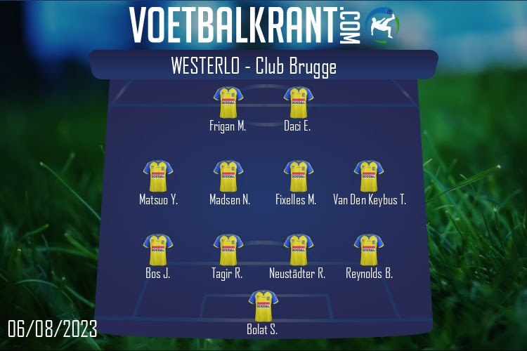 Opstelling Westerlo | Westerlo - Club Brugge (06/08/2023)