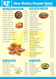 New Khalsa Punjab Hotel menu 7