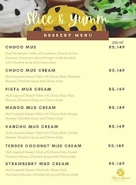 Slice & Yumm menu 1