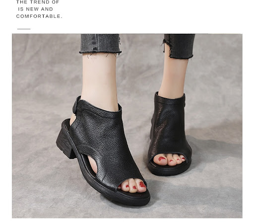 Title 9, Genuine Leather Retro Artistic Womens Sandals ...