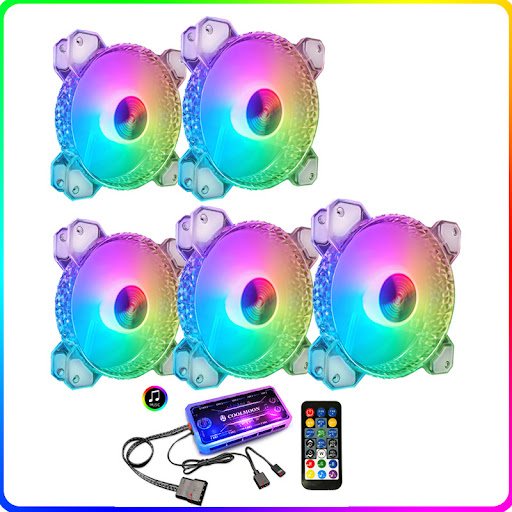 Title 3, Cool Diamond RGB Fan 12cm Silent Diamond Apertu...