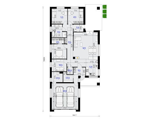 Dom Bursztyn 3 (G2) - Rzut parteru