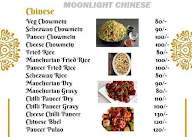 Moon Light Chinese menu 1