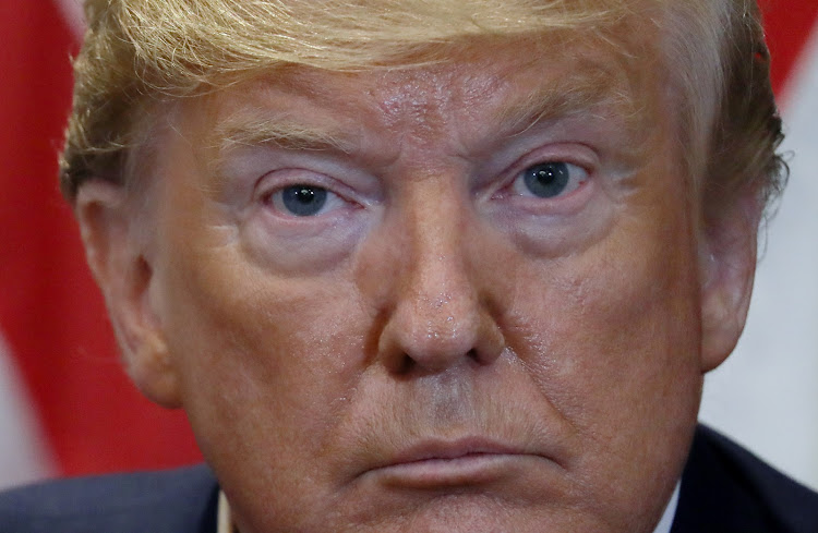 U.S. President Donald Trump ATTENDS a bilateral meeting with Iraq's President Barham Salih on the sidelines of the annual United Nations General Assembly in New York City, New York, U.S., September 24, 2019.