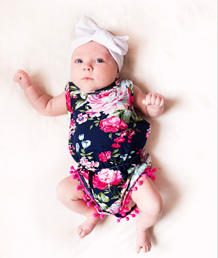 Title 2, European and American Hot Style INS Baby Floral...
