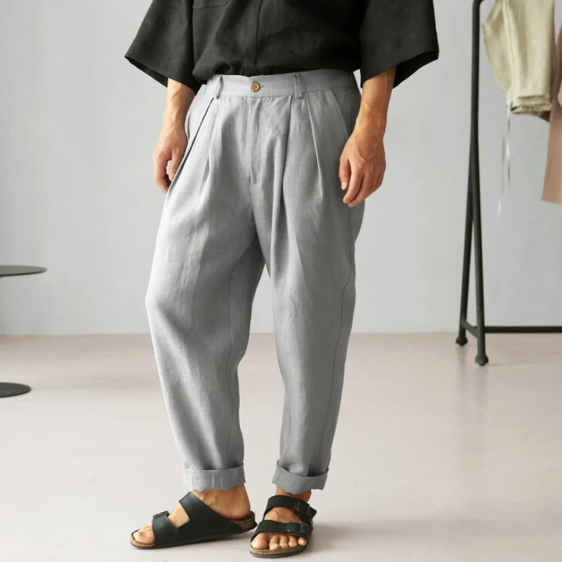 Atmungsaktive Herren Casual Leinenhose – Bequem und stilvoll durch den Sommer. Die perfekte Hose für warme Tage und entspannte Looks