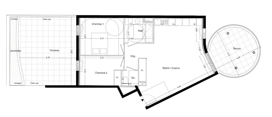 Vente appartement 3 pièces 64 m² à La Seyne-sur-Mer (83500), 324 000 €