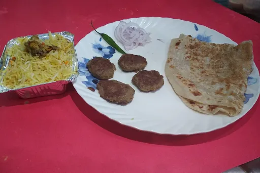 Kabab Paratha With Chicken Biryani