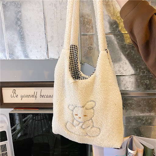 Title 3, One-Shoulder Vest Bag Student Girl Embroidered ...