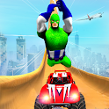 Superheroes Hill Race Car Game