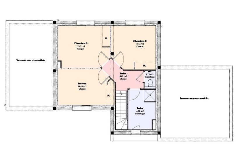  Vente Terrain + Maison - Terrain : 493m² - Maison : 123m² à Joué-lés-Tours (37300) 