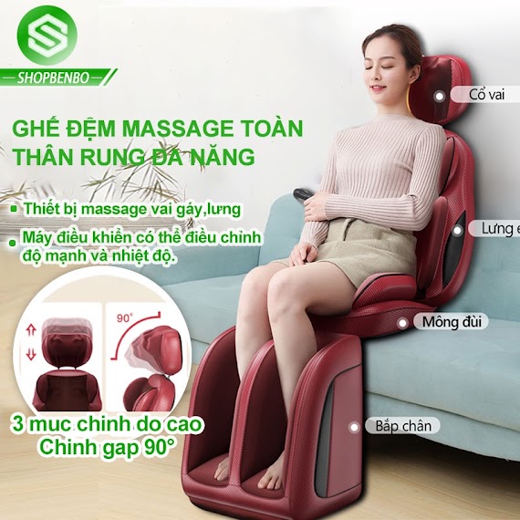 Jsk3305A/Am607G Ghế Massage Toàn Thân, Ghế Đệm Massage Toàn Thân Rung Đa Năng, Thiết Bị Massage Vai Gáy, Lưng