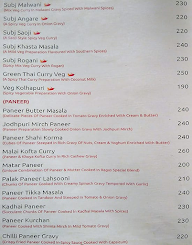 Raaga - Multicuisine Restaurant menu 1