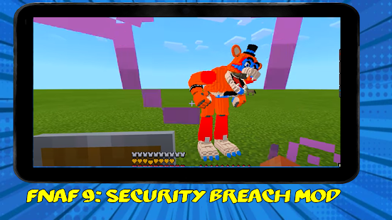 FNaF 9 Security Breach Animatronics for FNaF World (Mod) by