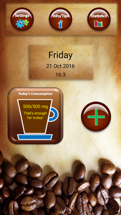 Android application Caffeine Counter Free screenshort