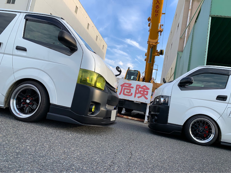 ハイエースバンのKG★ワークス・Reiker's Racing・Simple.Style・brother Photo・危険（笑）に関するカスタム事例の投稿画像2枚目