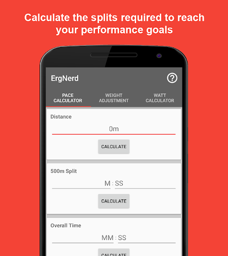 ErgNerd - Rowing Calculator