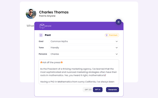 evyAI - AI Assistant for Social Media