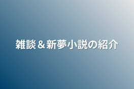 雑談＆新夢小説の紹介