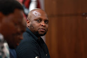 EFF deputy president Floyd Shivambu sitting in the public gallery during the Ekurhuleni council meeting that failed to elect a new mayor.