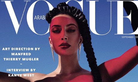 Kim K graces the cover of Vogue Arabia for the first time.