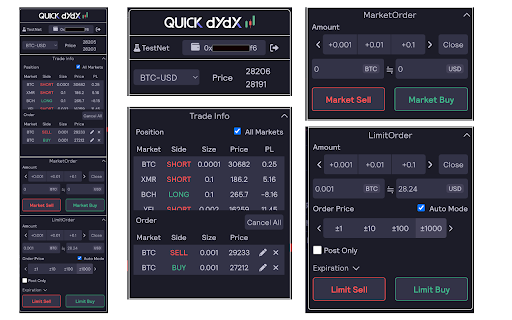 QUICK dYdX - dYdX Trade Support Extension