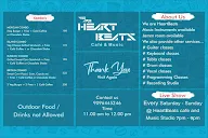 Heartbeats Cafe menu 1