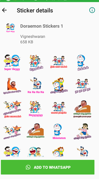 Doraemon What's Up Stickers Appのおすすめ画像4