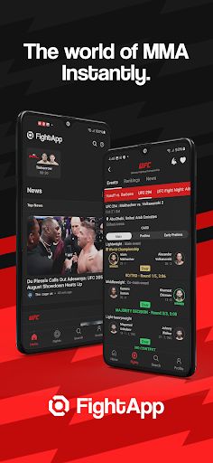 Screenshot FightApp - MMA Results