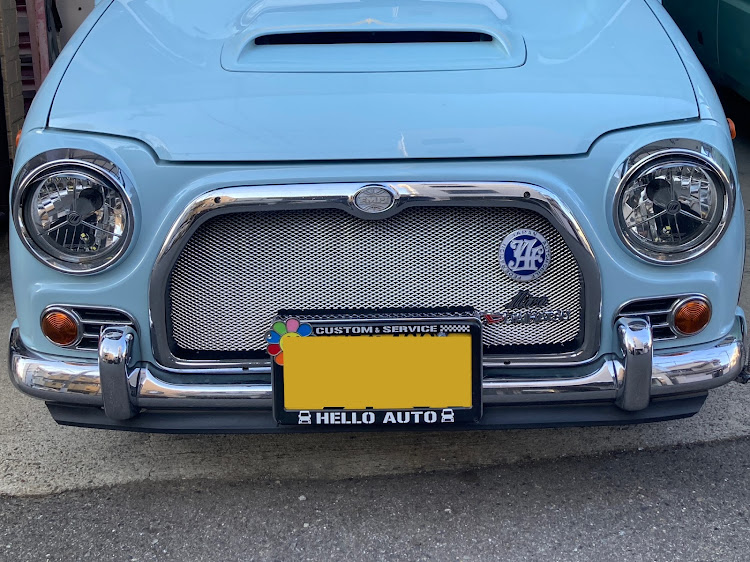 ミラウォークスルーバンのグリル大百科・ノーマル加工・ルーバー削除・変な車・只今入院中に関するカスタム事例の投稿画像1枚目