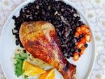 Orange-Beer-Glazed Turkey Drumsticks with Black Beans was pinched from <a href="http://www.seriouseats.com/recipes/2012/09/orange-beer-glazed-turkey-drumsticks-black-beans-recipe.html?utm_source=Serious%20Eats%20Newsletters" target="_blank">www.seriouseats.com.</a>