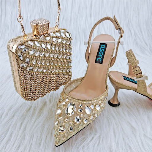Title 6, Ladies Party Sandals and Diamond Bags for a gl...