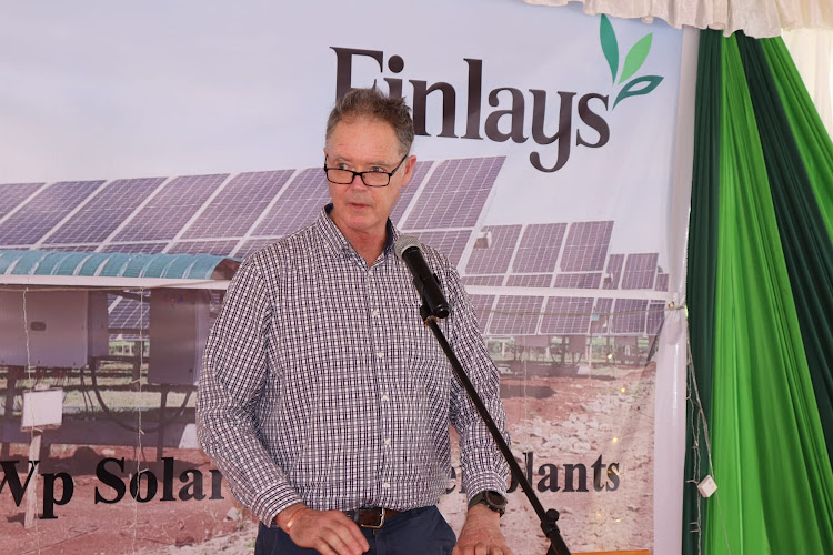 James Finlay Kenya managing director Simeon Hutchinson during the commissioning of the projects on October 13, 2023.