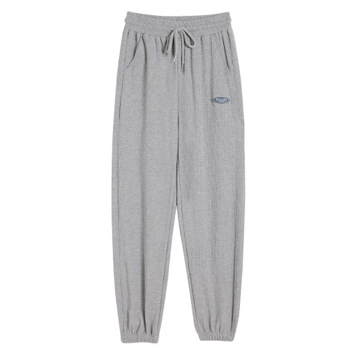 Title 5, Plus Size Grey Lounge Pants Loose Tie Straight ...