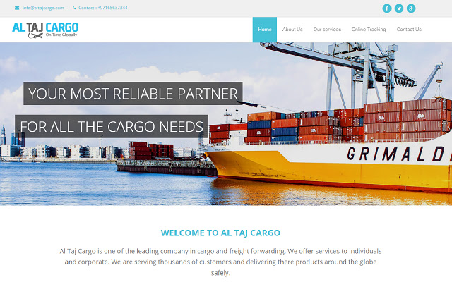 AL TAJ CARGO chrome extension