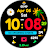 Summer mood digital watchface icon