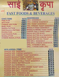 Sai Krupa Bhelpuri House menu 1