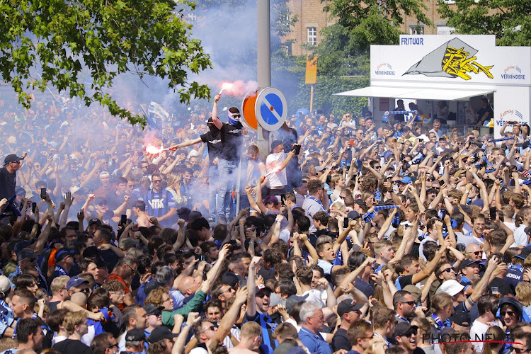 📷 In beeld: De supporters van Club Brugge gaan uit hun dak na behalen van derde titel op rij