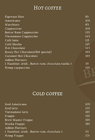 Brew Master Espresso Bar menu 1