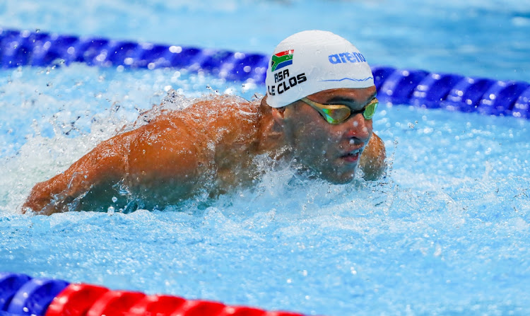 Chad Le Clos in the semi final of the men's 200m butterfly at the Tokyo Olympics.