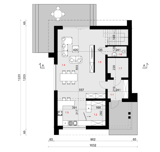 Sej-Pro 020 Energo - Rzut parteru