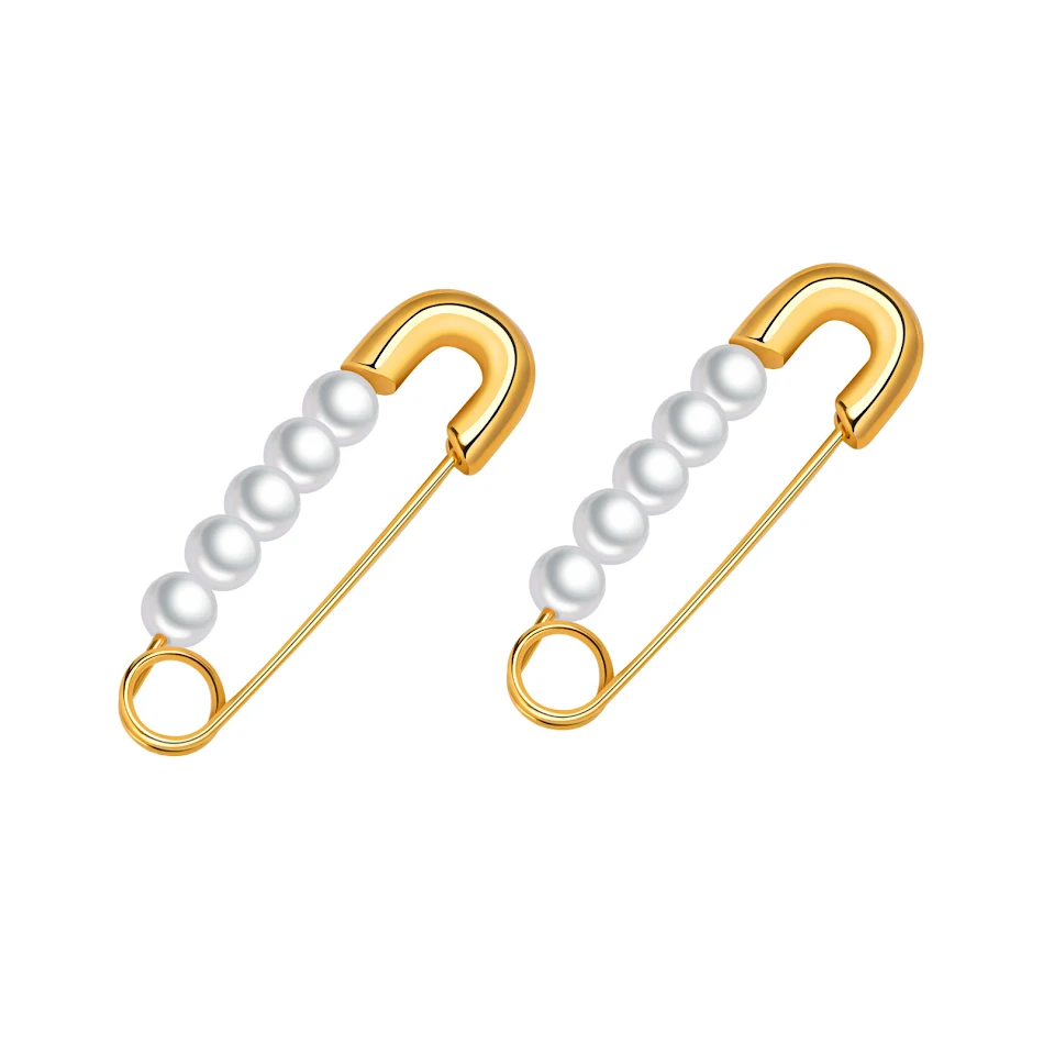 Damen-Ohrringe mit Edelstahl-Pin und Perle. Modische Accessoires für Frauen. Zeitloses Design und hochwertiges Material für einen stilvollen Auftritt.