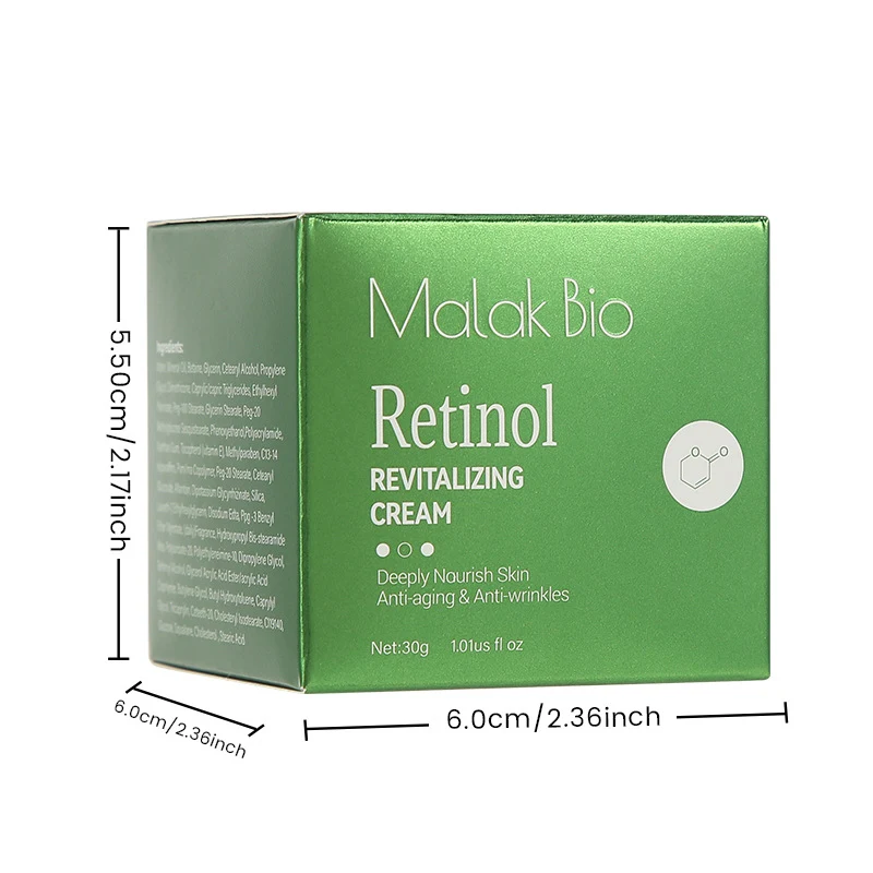 Crème au rétinol hydrate et réduit les rides et ridules pour une peau plus lisse et visiblement plus jeune.