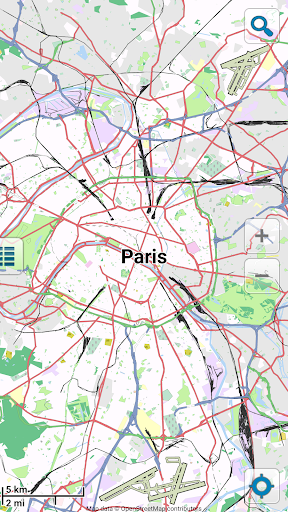 Map of Paris offline