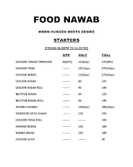 Food Nawab menu 1