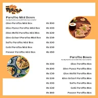 The Paratha Mantra menu 1